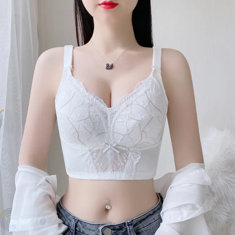 美容院薄杯舒适透气无钢圈无痕文胸薄款罩聚拢调整型收副乳女内衣