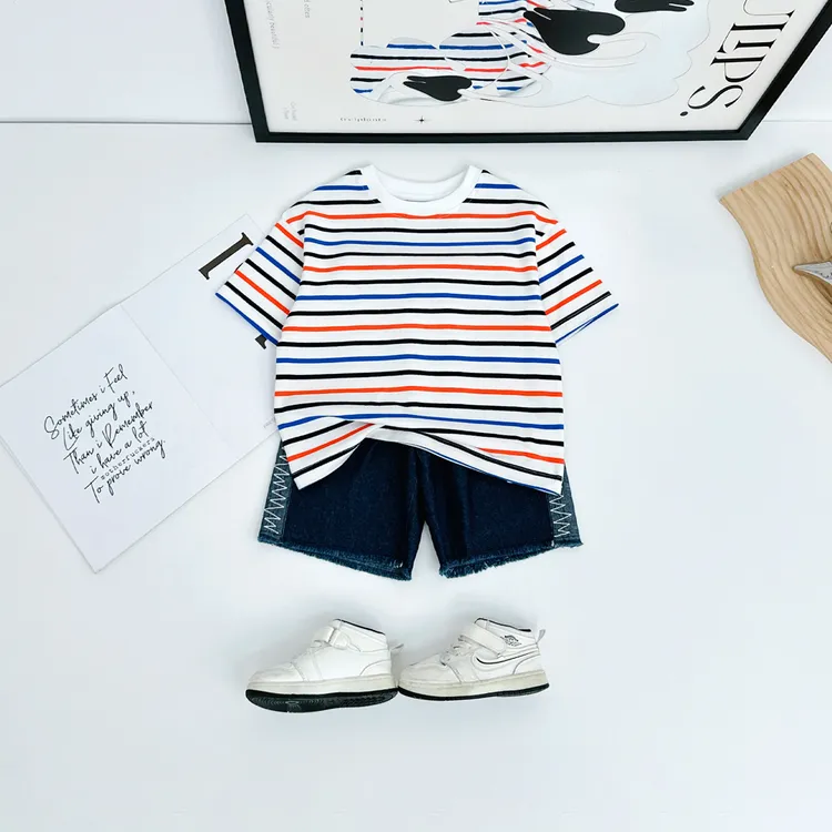 儿童短袖T恤夏季男童上衣2025夏新款夏装潮 WG28387 悠悠童话童装