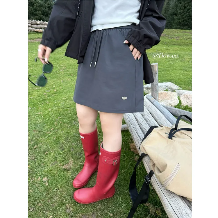 现货大婉酱微胖定制锦康纱upf629+带防晒功能运动半身裙裙子7696D