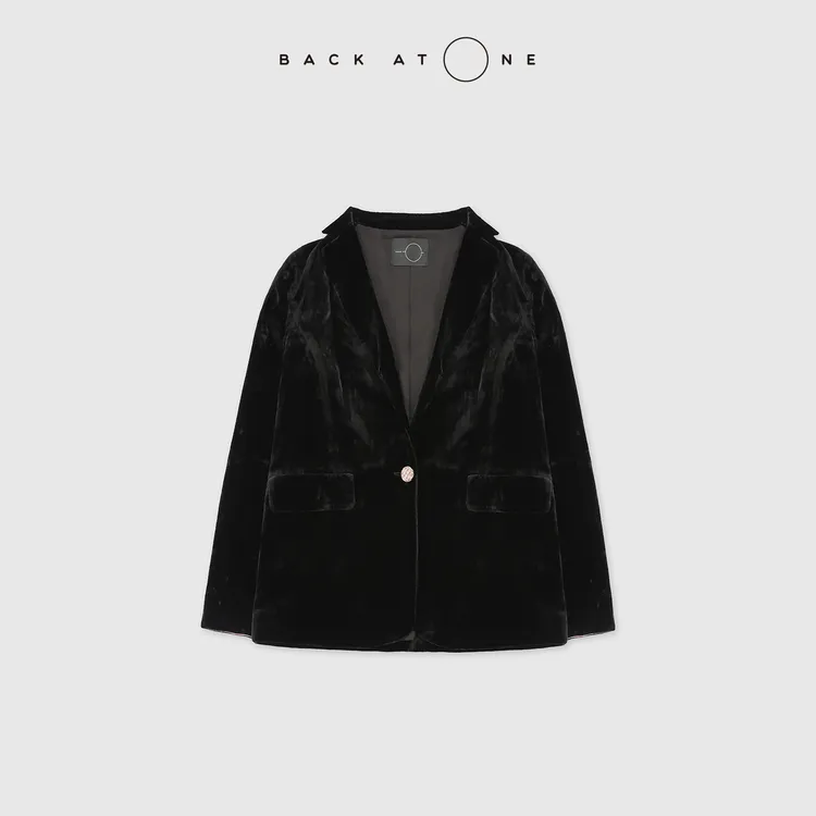 BackAtOne  “晚宴胭脂” 时尚休闲轻奢百搭丝绒西装 BFS-1BC107N-K