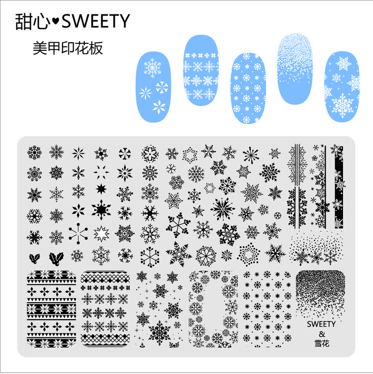 SWEETY甜心印花板上新独角兽雪花圣诞小香豹纹方形可爱流行字母