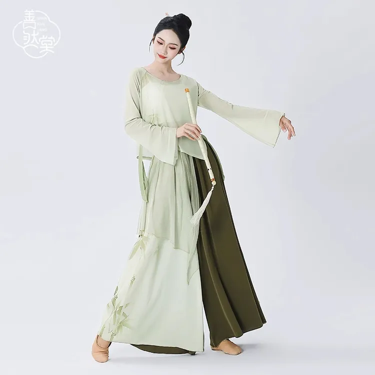 善然堂2025夏新款古典舞服装身韵纱衣女飘逸汉唐古风练功服演出服