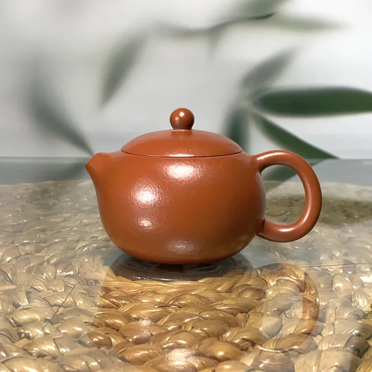 宜兴紫砂壶西施壶80cc纯手工红泥壶孟臣款小容量宜兴紫砂功夫