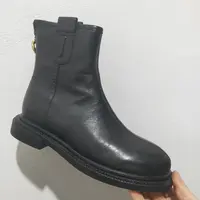 时尚后拉链休闲女靴W301D23891