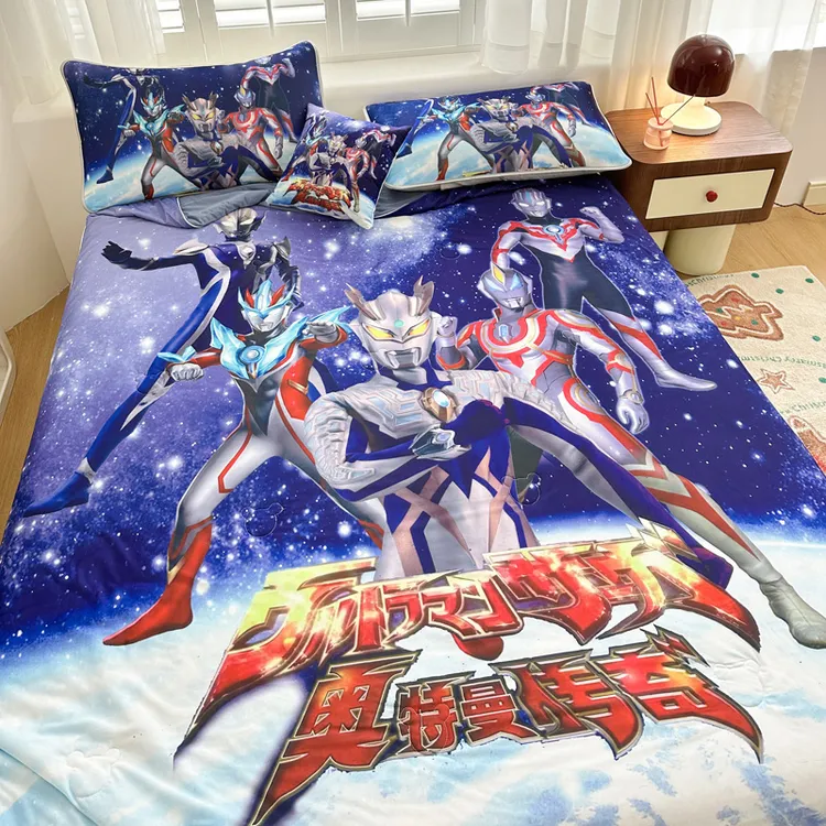 A类奥特曼儿童冰丝夏凉被夏季凉感幼儿园午睡空调被可机洗薄被子