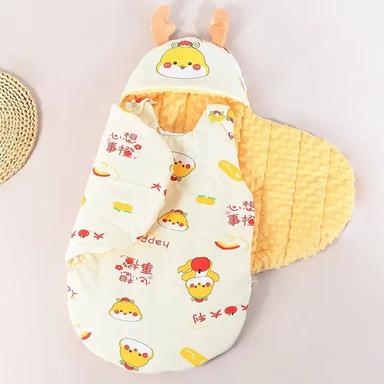 婴儿包被纯棉初生抱被春秋冬加厚宝宝产房包单新生儿襁褓防踢睡袋商品图