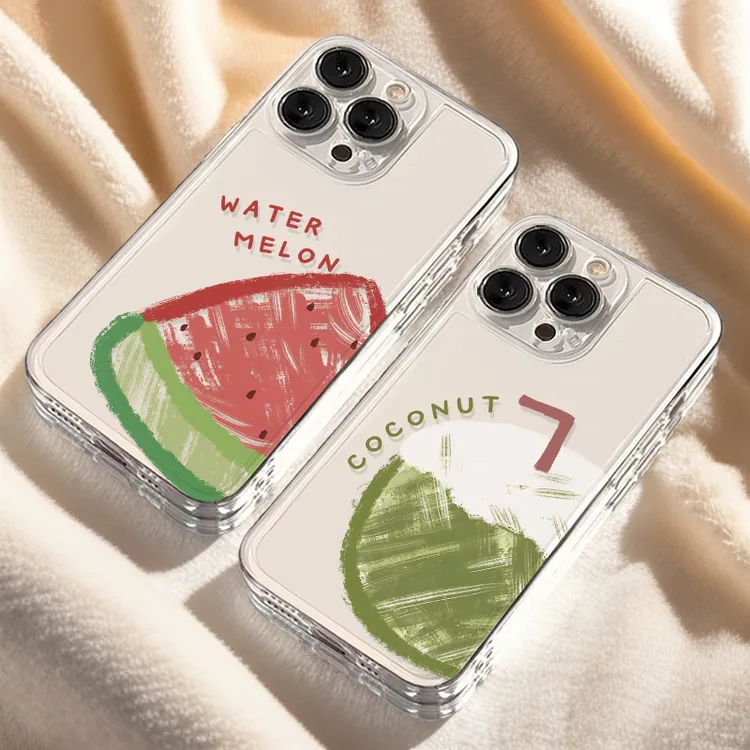 夏日西瓜椰子iPhone16手机壳15苹果14软13小米vivo华为适用创意潮