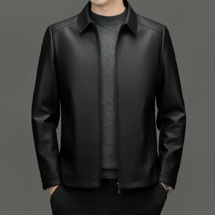 【海宁路易】8333秋冬新款25年 男士新款时尚（ 立翻领）休闲外套-16