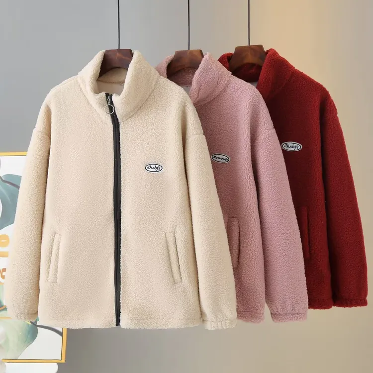 100-180斤大码女装胖mm冬装百搭休闲保暖加厚绒外套开衫卫衣