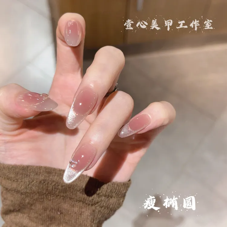 星河月纱-壹心纯手工穿戴甲 美甲贴片可拆卸假指甲10片装