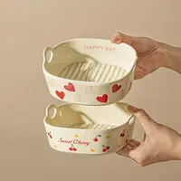 【特价福利】空气炸锅专用碗微波炉烤箱用烤盘烤碗双耳焗饭碗