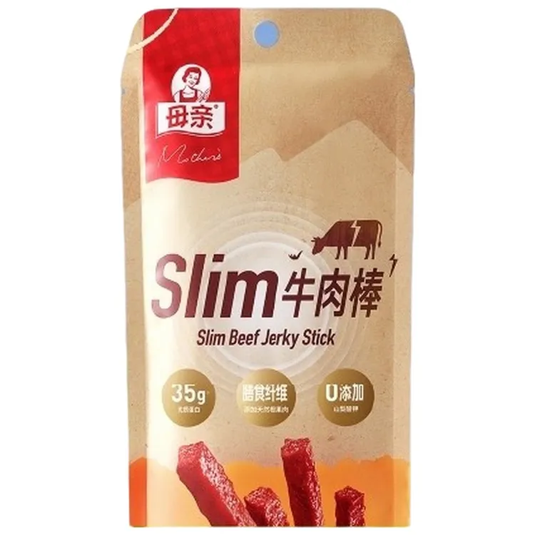 母亲牛肉棒原味*袋含膳食纤维优质蛋白休闲零食小吃