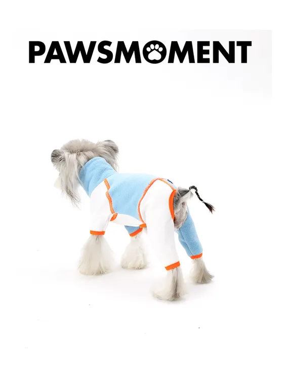 拼接撞色秋冬季新款四脚衣.雪纳瑞西施犬宠物服装