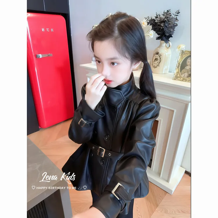 MOANA【现货·甜酷风洋气时髦两穿设计皮衣】时髦高品质25082001