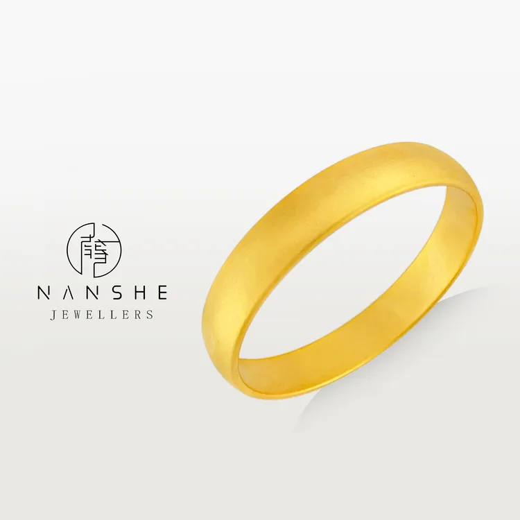 NANSHE/南奢 轻奢中式宽条优雅素款手镯L840 