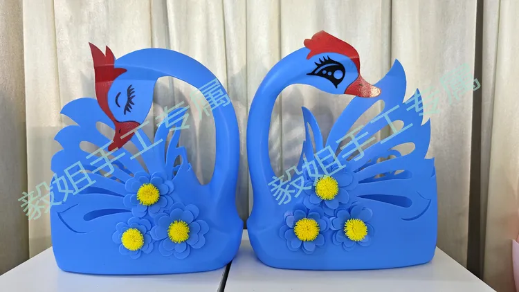 玲子天鹅火烈鸟图纸各种共15张手工制作不同图案图纸2张复写纸