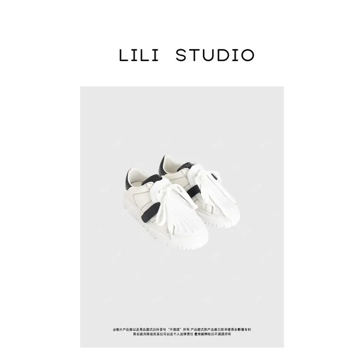 PCNY「贝壳头」不理理冬季新款小众女装简约时尚休闲百搭松糕休闲鞋