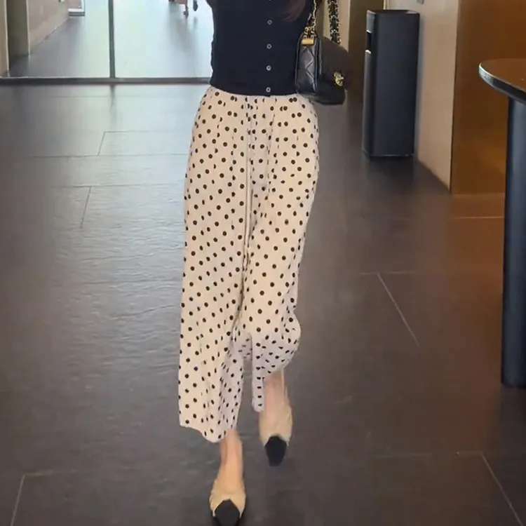 6775波点休闲裤子