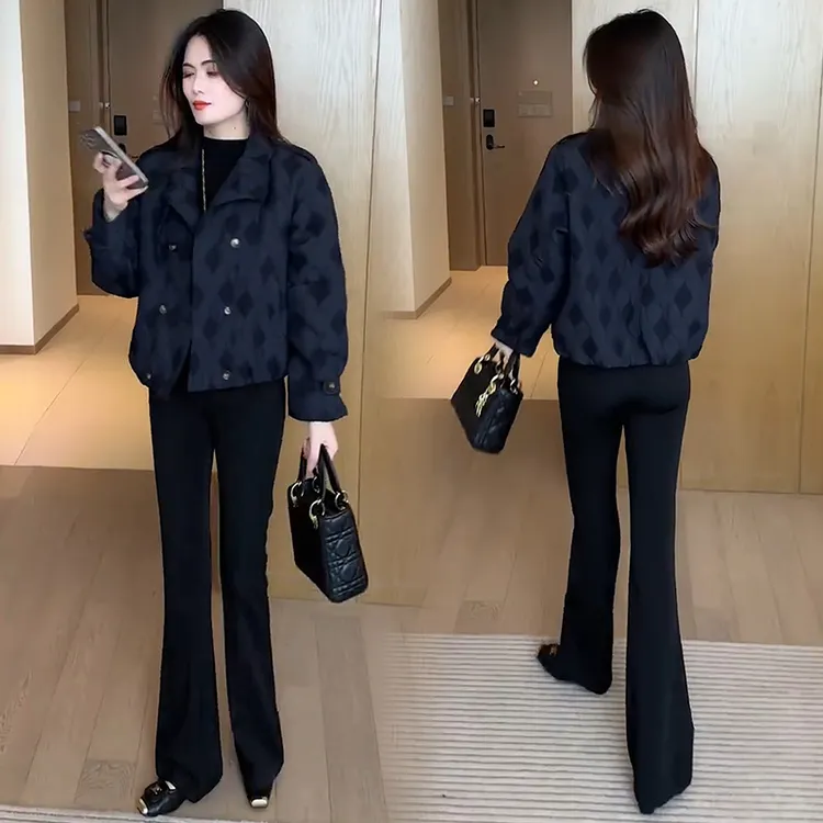 气质短款外套女2025秋冬新款时髦洋气显瘦小个子百搭休闲夹克上衣