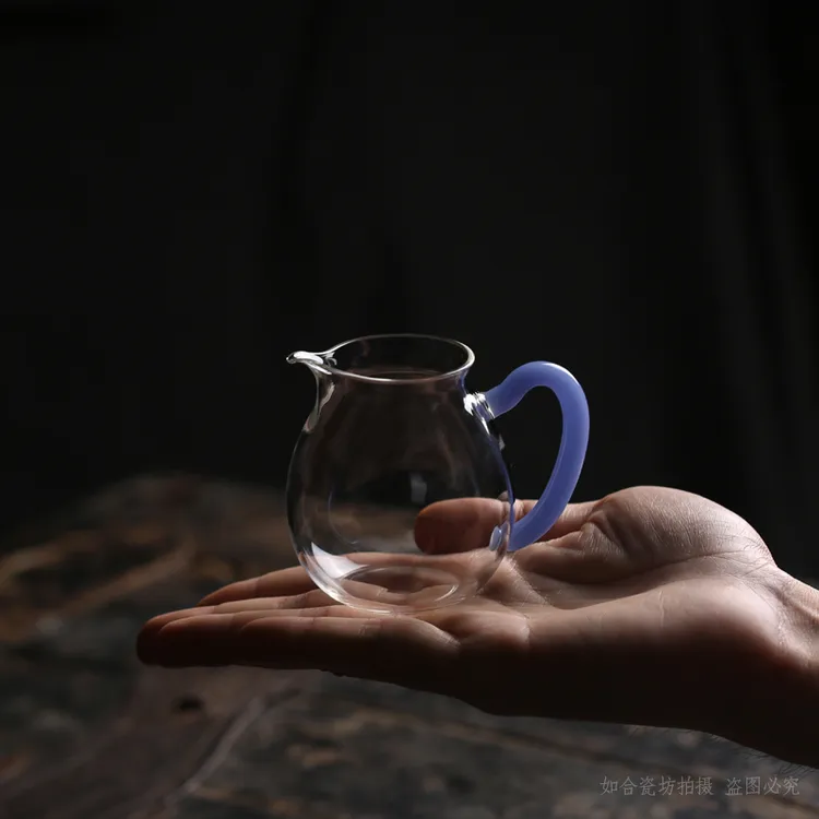 【迷你款】耐热玻璃小公道杯分茶器功夫茶具小容量家用公壶150毫升