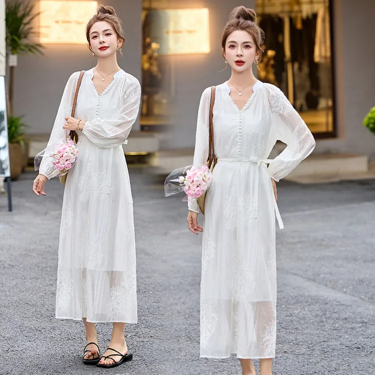 连衣裙女装2025夏装夏天衣服新款韩版时尚气质休闲女神范连衣裙子