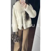 【mimius】U 进口狐狸毛领全羊毛皮草外套 G11288