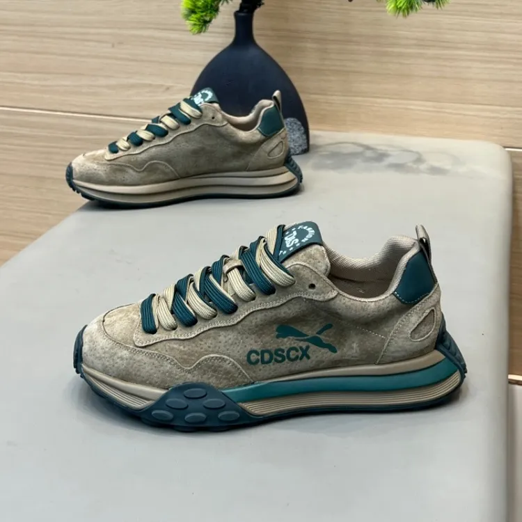 2025秋冬季新款系带拼色低帮潮款男鞋时尚百搭痞帅舒适男款休闲鞋