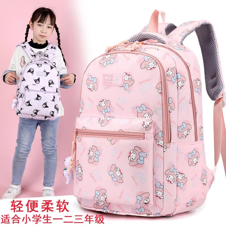 新品巴拉巴拉卡通书包女小学生一二到三年级轻便柔软减负防水背包