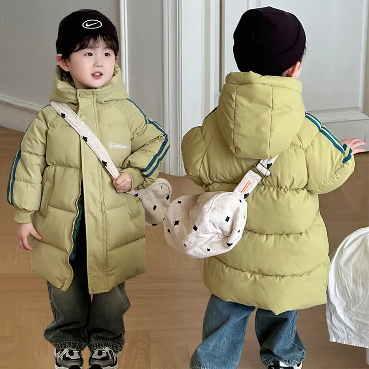 2025冬季新款儿童棉服中长款加厚男女童棉衣小中大童宝宝棉袄外套