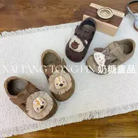 【小狮子】韩版儿童可爱单鞋公仔勃肯鞋秋季男童豆豆鞋女宝宝小皮鞋