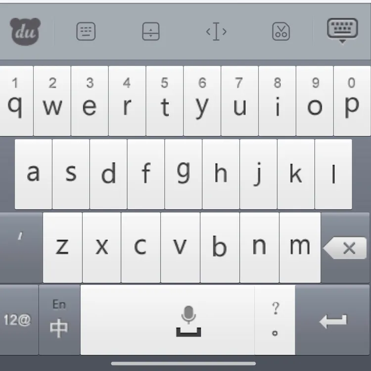 百度输入法ios大按键
