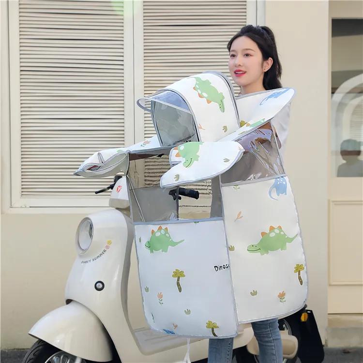 夏季全景防晒帽遮阳罩电动车防水亲肤冰丝内里亲子薄款凉感挡风被