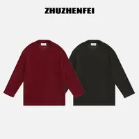 ZHUZHENFEI 【格调】圆领气质打底衫上衣长袖T恤-Z354025