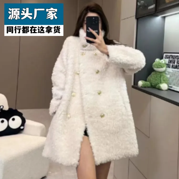 梵乐芬中长款皮草外套女2025流行新款爆款秋冬季香风高级时尚中长