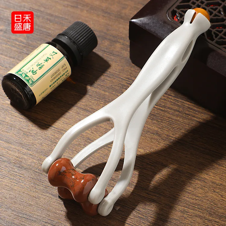 砭石手指按摩器手部关节穴位刮滚轮器多功能手指疏通家用手指按摩