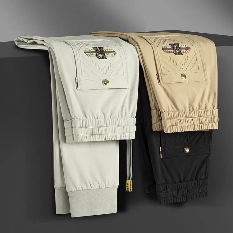 香港凤都春秋速干裤男裤百搭束脚口九分裤男男士痞帅男士秋款裤子