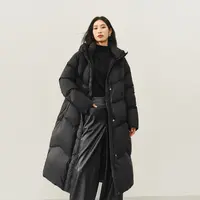 【太平鸟】95绒子连帽长款羽绒服宽松外套AAACF4202