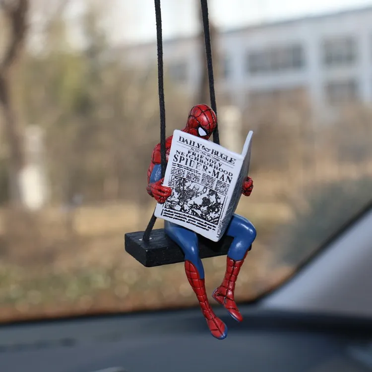 蜘蛛侠/死侍公仔车挂/漫威英雄周边