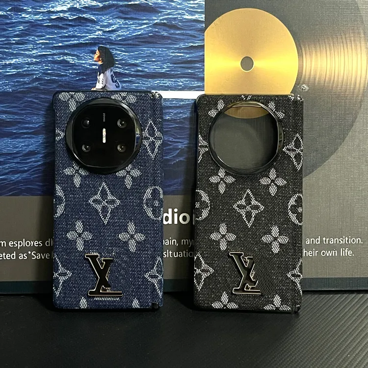 潮酷高级感适用于华为MateX6手机壳新款MateX5中轴保护套X6翻毛皮