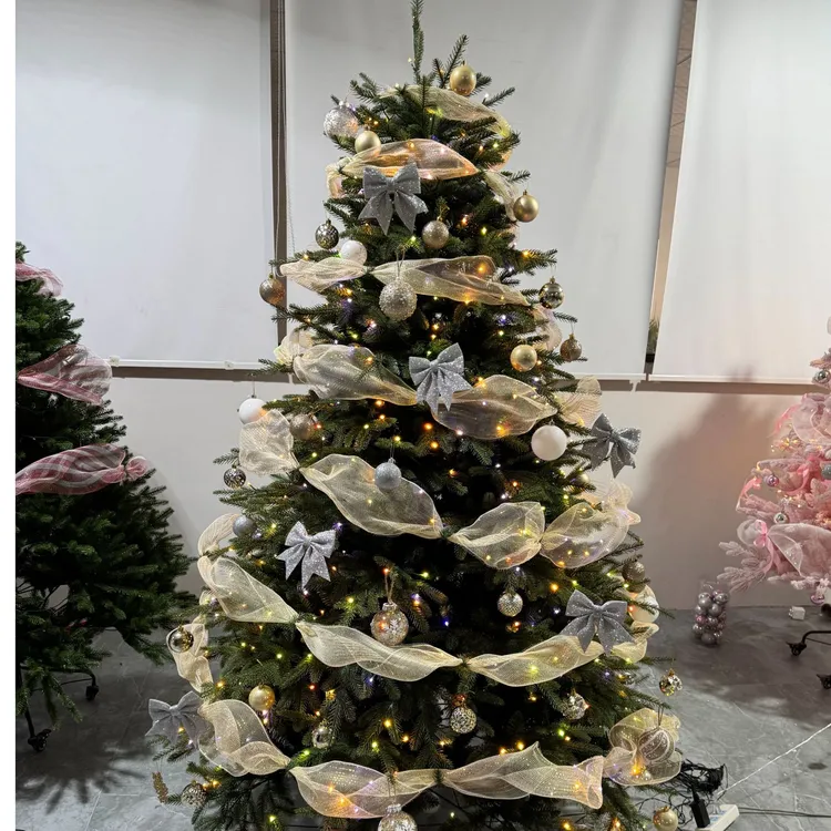 厂家直销批发 圣诞树2025新款装饰摆件PE混合圣诞树套餐