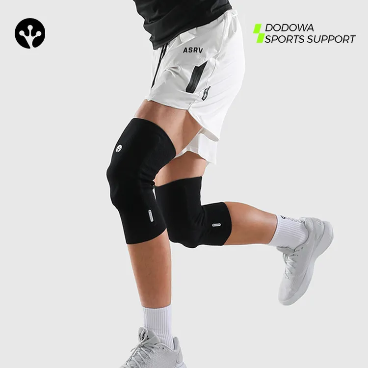 动动哇新款熊猫立体针织运动护膝篮球跑步健身男女髌骨防护装备