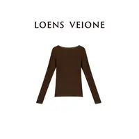 LOENS VEIONE/罗拉【鲲之梦境】山羊绒绵羊毛修身打底衫24CVDA0256N