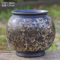 侘寂风陶罐花盆室内阳台绿植盆栽多肉种植家用民宿创意摆件粗陶盆