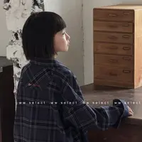 WW｜亲子｜紫兰格｜磨毛衬衣D057