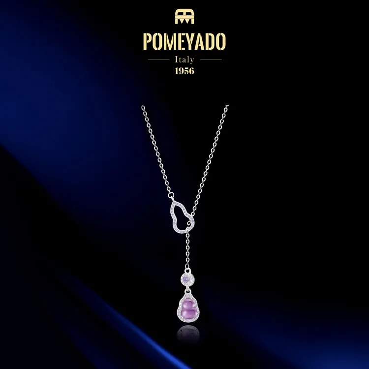 坠链均925银【紫月葫芦】Pomeyado轻奢福禄双全项链F2101