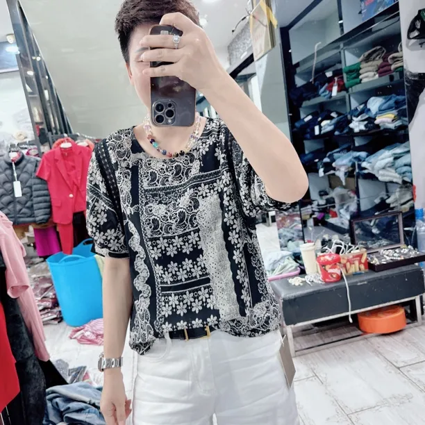 空调雪纺5色圆领超凉快上衣9931欧美