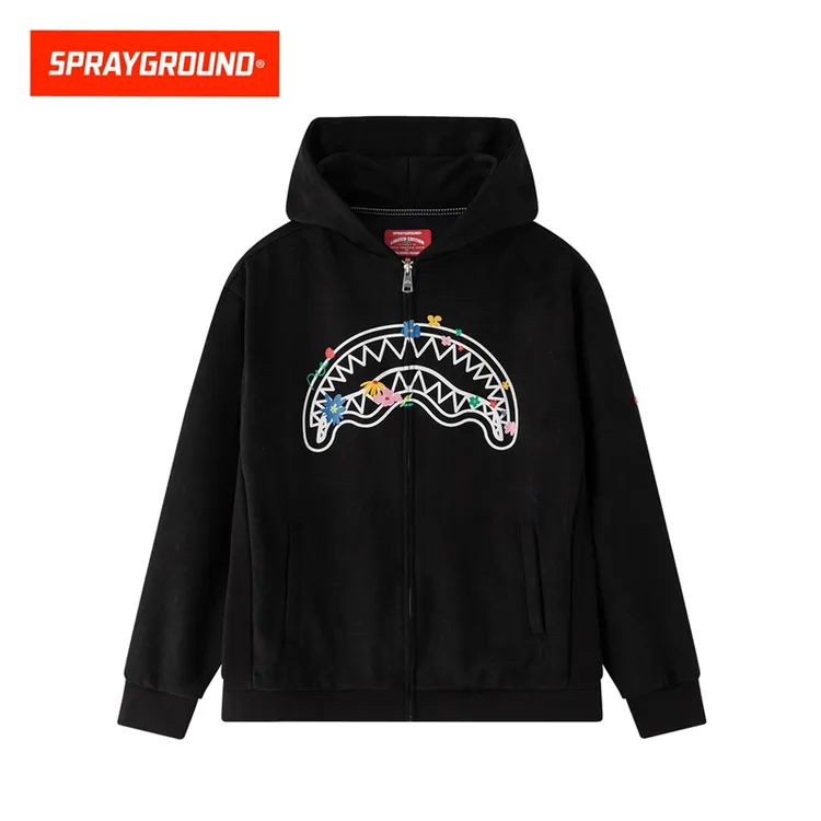 SPRAYGROUND鲨鱼嘴连帽开衫印花宽松长袖潮流时尚秋季GC WE133310