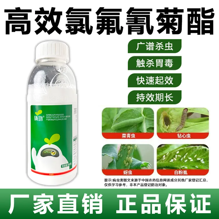高效氯氟氰菊酯蚜正品害虫甘蓝菜蛾蚜虫农药杀虫剂持效期长