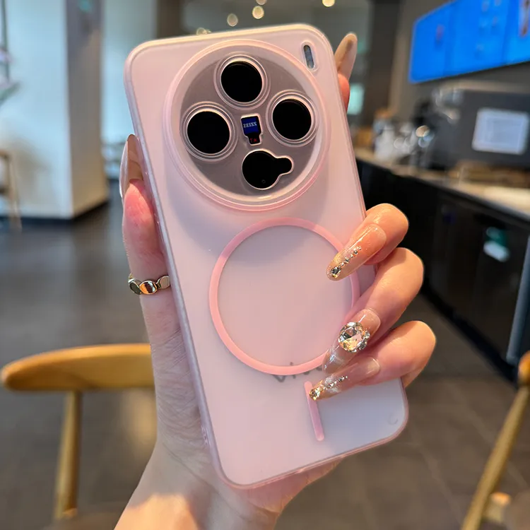 透色新款适用于vivox200手机壳镜框x200promini冰雾磨砂x100全包