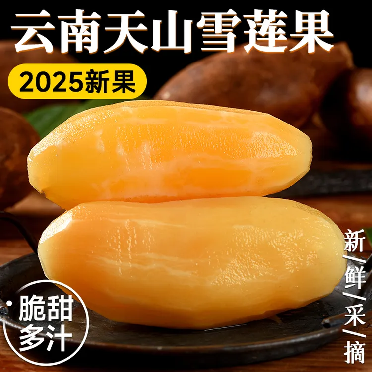 正宗云南天山雪莲果低糖新鲜应季黄心水果清甜脆爽多汁5斤9斤包邮